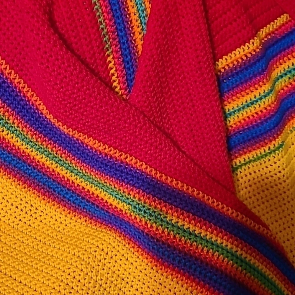 Hand Crafted Crochet Quilt New